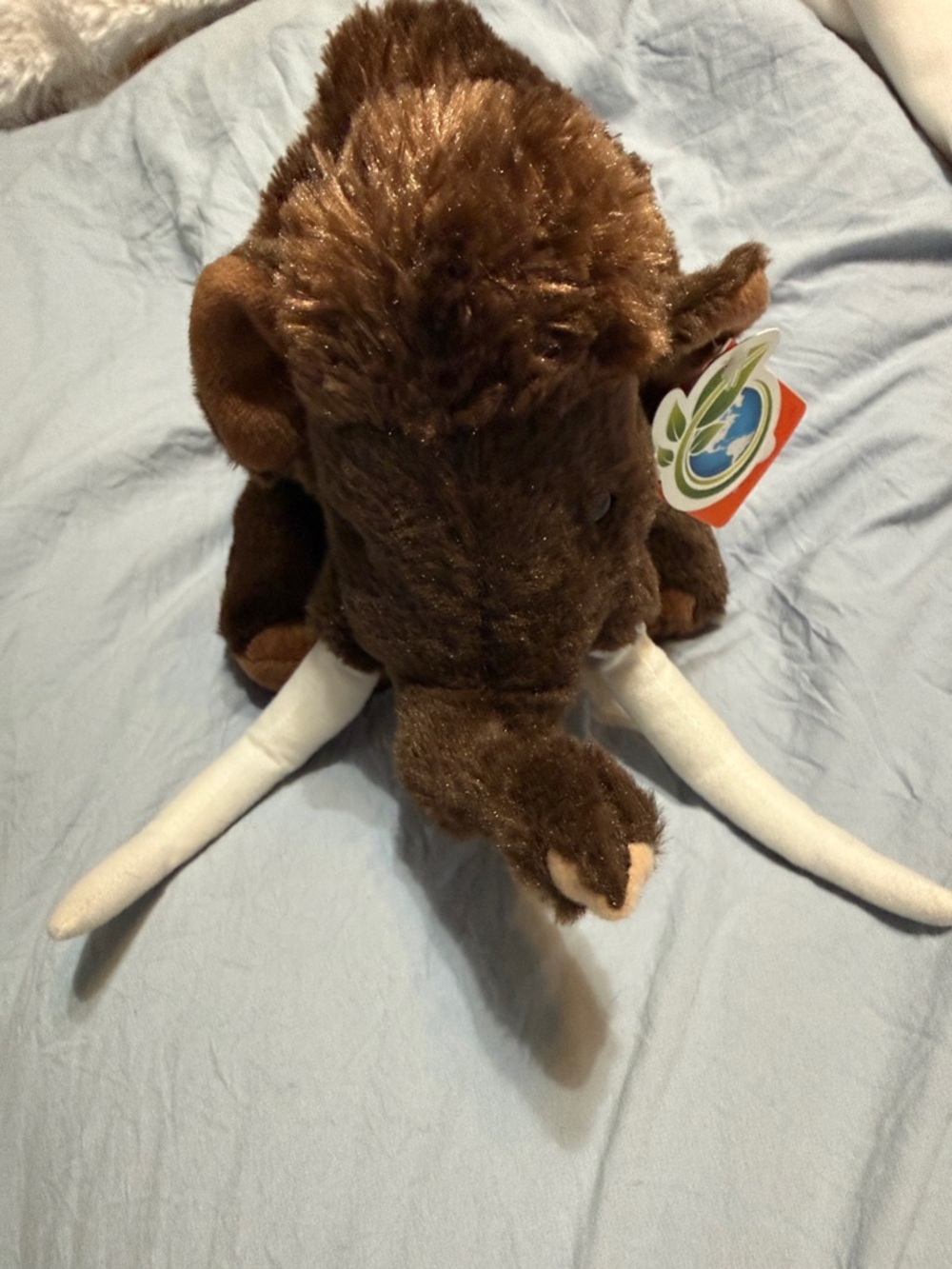 Plush Woolly Mammoth Stuffed Animal - Brown